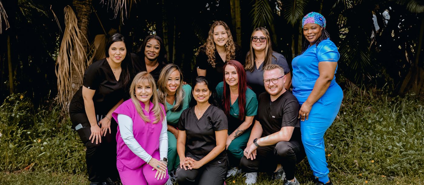 Dr. Shevy and other dental team members in West Palm Beach