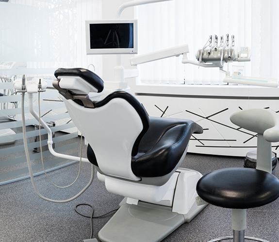 Dental treatment chair in West Palm Beach dental office