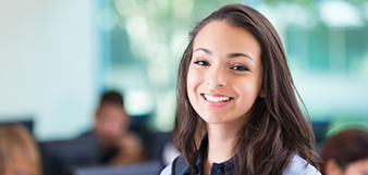 Close-up of woman smiling