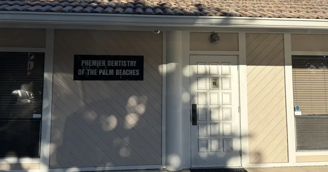 Outside shot of Premier Dentistry of the Palm Beaches dental office building