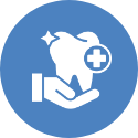 tooth in hand icon